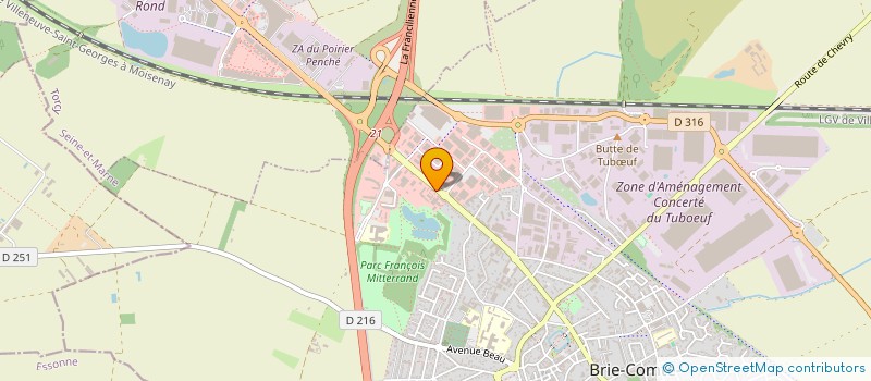 localisation de l'entreprise ACTIFELEC à BRIE-COMTE-ROBERT