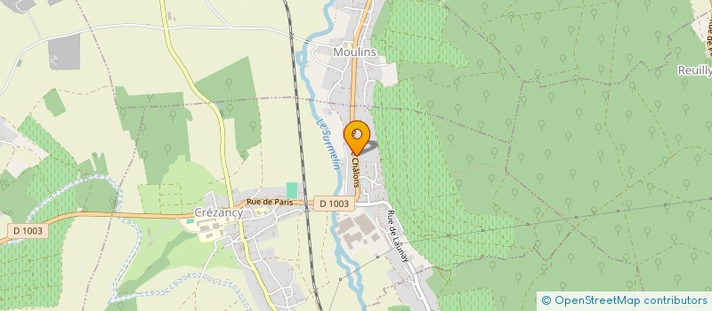 localisation de l'entreprise ACTIFENETRES  CREZANCY