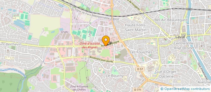 localisation de l'entreprise ACTIFFY à LAVAL