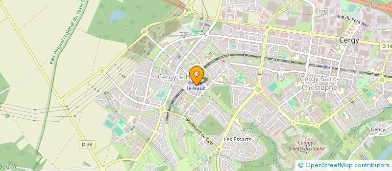 localisation de l'entreprise ACTIFIBRE  CERGY