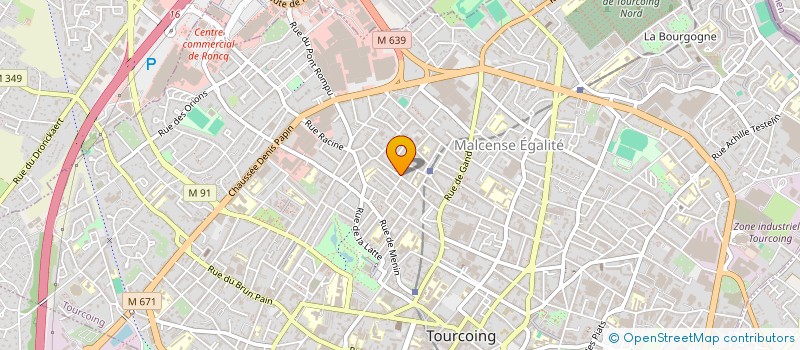 localisation de l'entreprise ACTIFLUID à TOURCOING