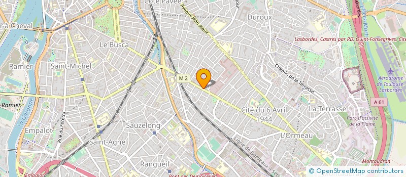 localisation de l'entreprise ACTIFRANCE MEDITERRANEE à TOULOUSE
