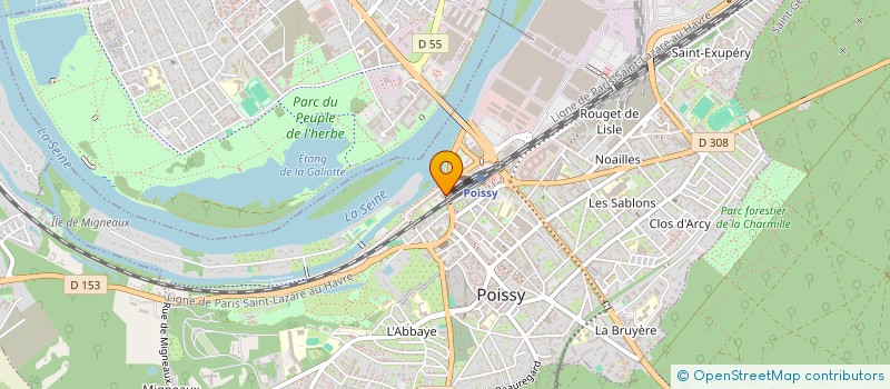 localisation de l'entreprise ACTIFS GROUPE  POISSY