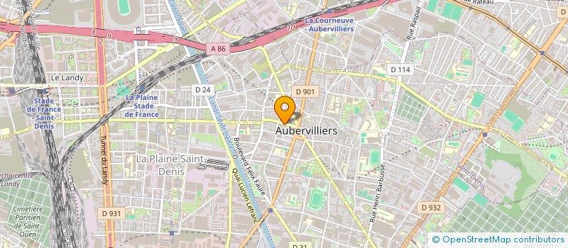 localisation de l'entreprise ACTIFS INVEST IMMOBILIER à AUBERVILLIERS