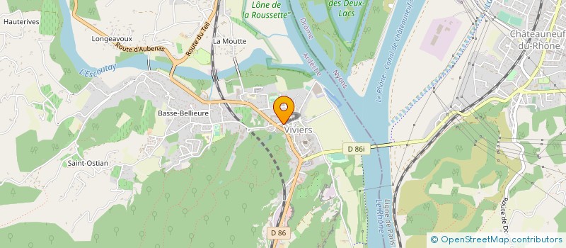 localisation de l'entreprise ACTIFS JEUNES à VIVIERS