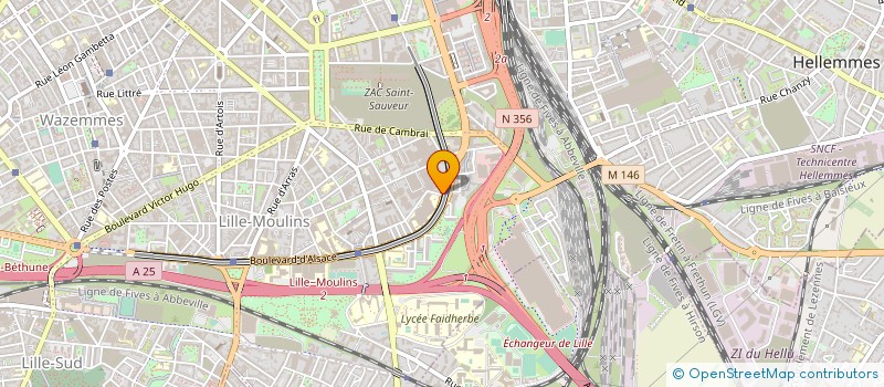localisation de l'entreprise ACTIFS METIERS SERVICES à LILLE