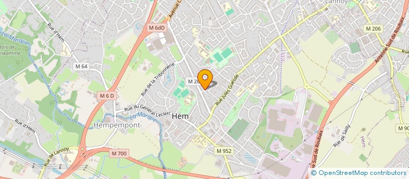 localisation de l'entreprise ACTIGYM D HEM à HEM