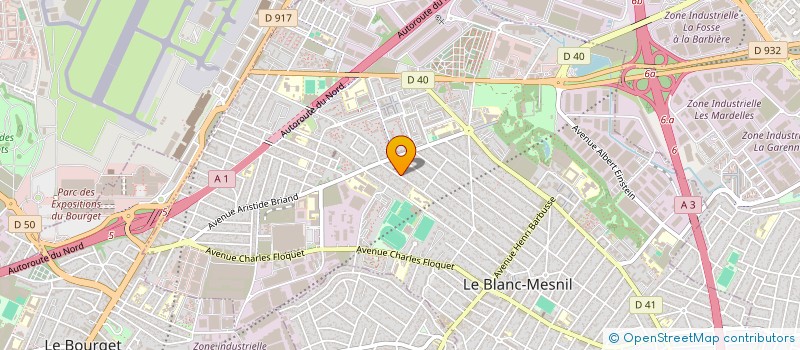 localisation de l'entreprise ACTIJY à LE BLANC-MESNIL