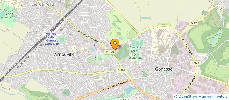 localisation de l'entreprise ACTILAS / ACTIJET à GONESSE