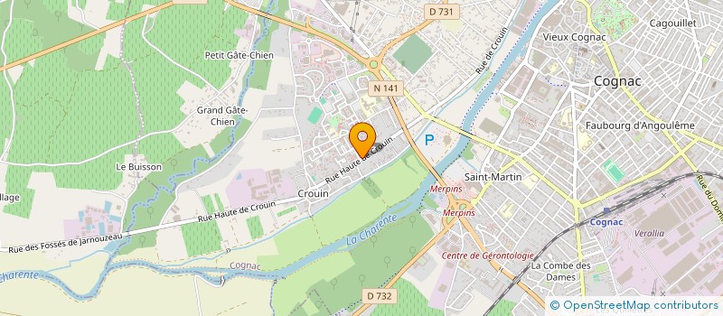 localisation de l'entreprise ACTILEV GROUP à COGNAC