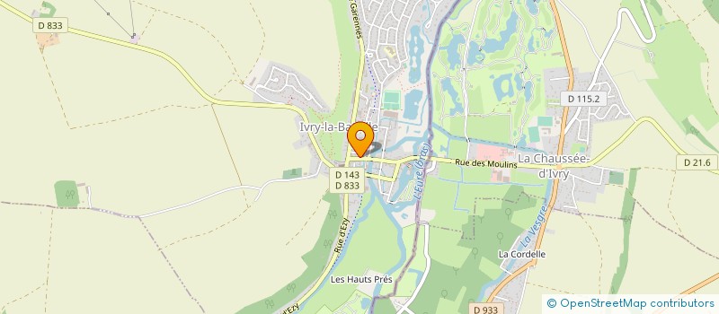 localisation de l'entreprise ACTILIANCE à IVRY-LA-BATAILLE