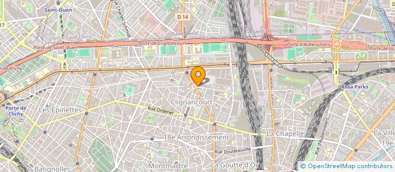 localisation de l'entreprise ACTILIB à SAINT-OUEN-SUR-SEINE