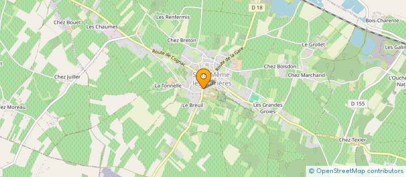 localisation de l'entreprise ACTILOC'TP à SAINT-MEME-LES-CARRIERES