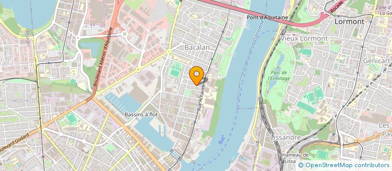 localisation de l'entreprise ACTIMAGE  BORDEAUX