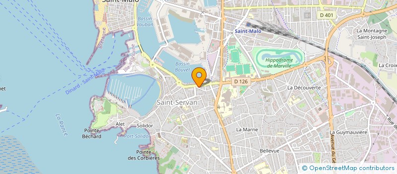 localisation de l'entreprise ACTIMAR à SAINT-MALO