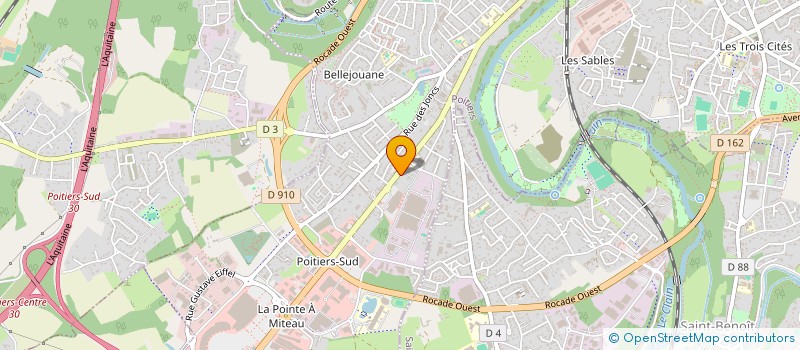 localisation de l'entreprise ACTIMED à POITIERS