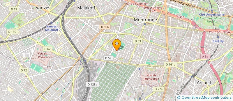 localisation de l'entreprise ACTIMEP à MONTROUGE