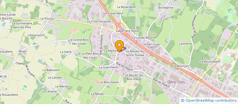 localisation de l'entreprise ACTIMMO à COUERON