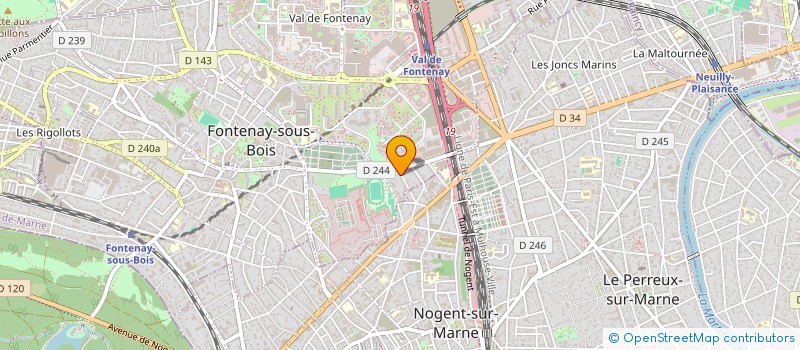 localisation de l'entreprise ACTIMMO à FONTENAY-SOUS-BOIS