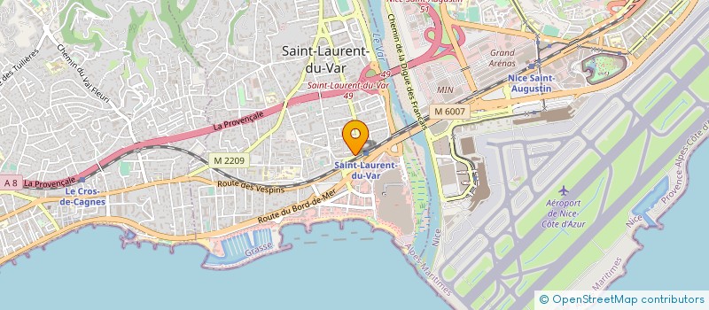 localisation de l'entreprise ACTIMMOBILIER à SAINT-LAURENT-DU-VAR