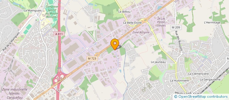 localisation de l'entreprise ACTIMUR à SAINTE-LUCE-SUR-LOIRE