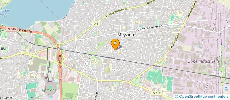 localisation de l'entreprise ACTIN'GREEN à MEYZIEU