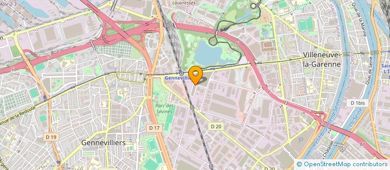 localisation de l'entreprise ACTIN JOURDIN ET CIE à GENNEVILLIERS