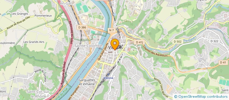 localisation de l'entreprise ACTINET à VIENNE