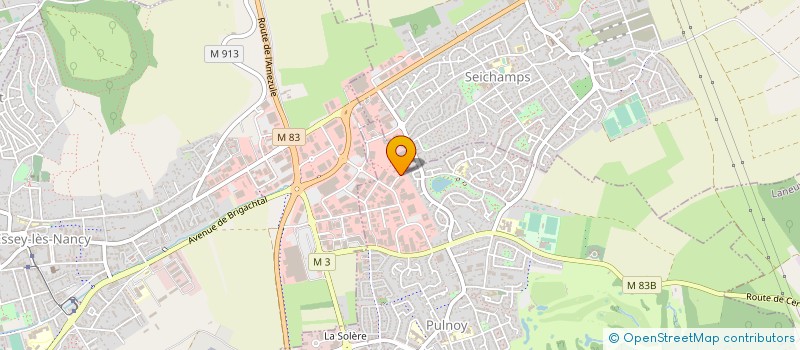 localisation de l'entreprise ACTINET 54  PULNOY