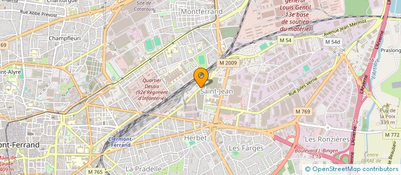 localisation de l'entreprise ACTING INFORMATIQUE à CLERMONT-FERRAND