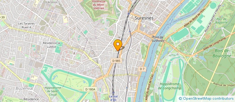 localisation de l'entreprise ACTINIA CLUB à SURESNES
