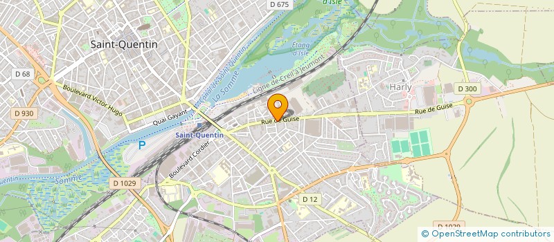 localisation de l'entreprise ACTINIDIA à SAINT-QUENTIN