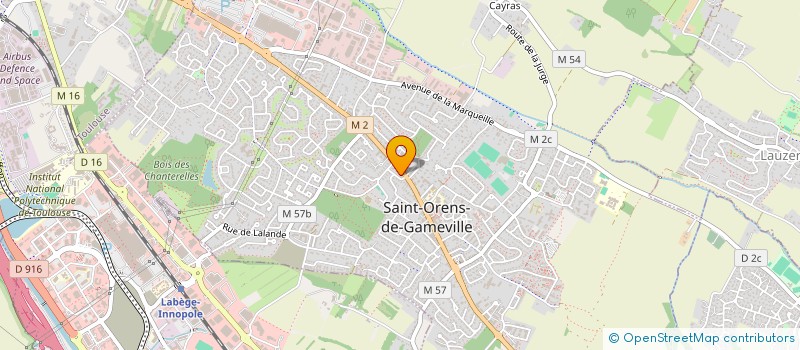localisation de l'entreprise ACTINOV SERVICES à SAINT-ORENS-DE-GAMEVILLE
