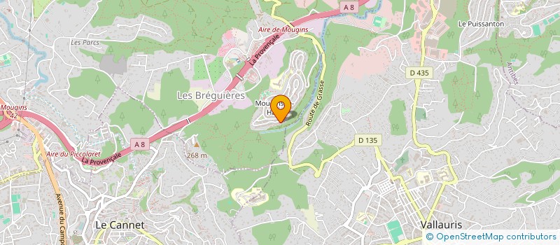 localisation de l'entreprise ACTINOVA LABORATOIRE à MOUGINS