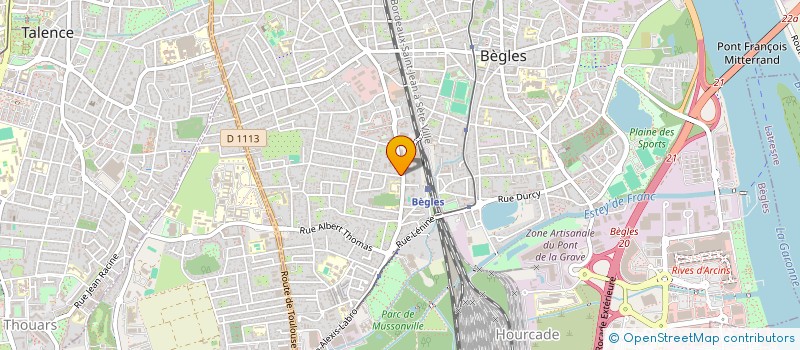 localisation de l'entreprise ACTIO CIVIS à BEGLES