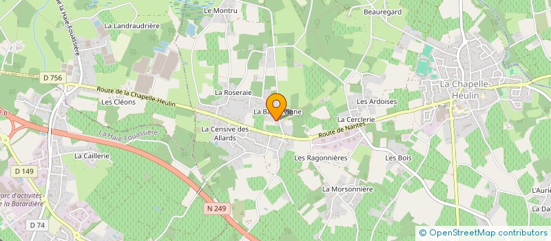 localisation de l'entreprise ACTIO COMPETENCES  LA CHAPELLE-HEULIN