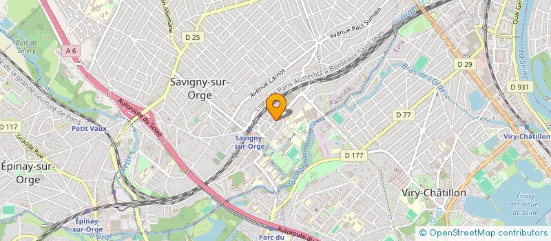 localisation de l'entreprise ACTIO JURIS à SAVIGNY-SUR-ORGE