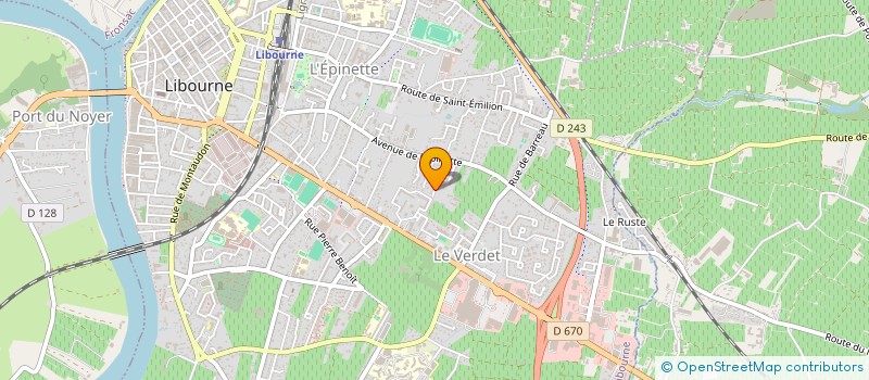 localisation de l'entreprise ACTIOM DEVELOPPEMENT  LIBOURNE