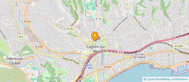 localisation de l'entreprise ACTION 2 à CAGNES SUR MER