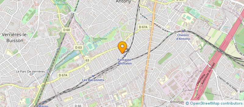 localisation de l'entreprise ACTION à ANTONY