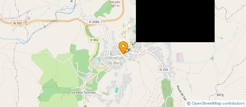 localisation de l'entreprise ACTION à VILLENEUVE-DE-BERG