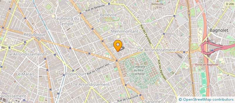 localisation de l'entreprise ACTION AMANDIERS  PARIS