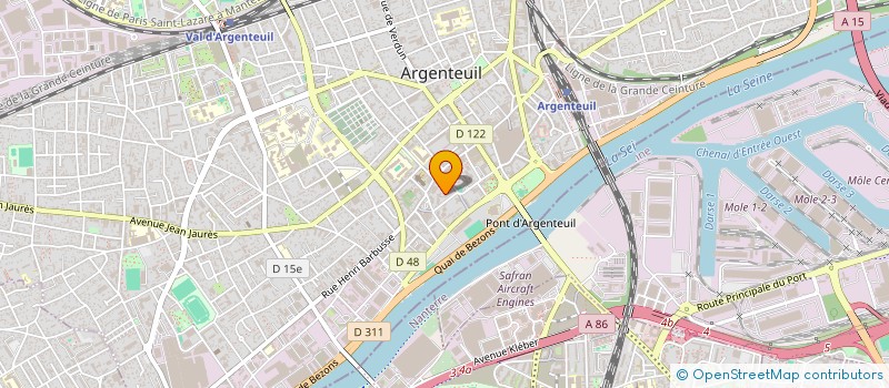 localisation de l'entreprise ACTION AUTOMOBILE  ARGENTEUIL