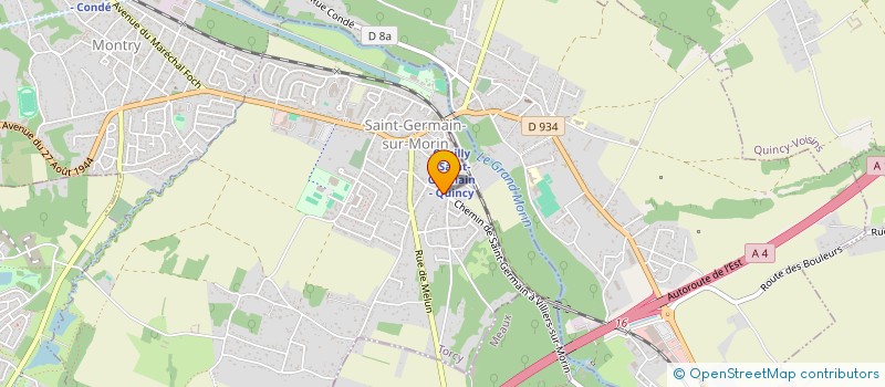 localisation de l'entreprise ACTION AUTOMOBILE DE LA BRIE à SAINT-GERMAIN-SUR-MORIN