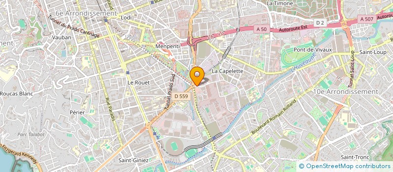 localisation de l'entreprise ACTION AUTOMOBILE DU VAR à MARSEILLE