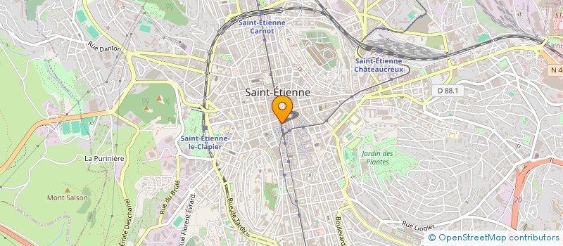 localisation de l'entreprise ACTION AUTOMOBILE TOURISTIQUE à SAINT-ETIENNE