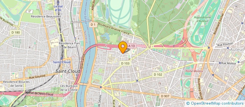 localisation de l'entreprise ACTION AUTOMOBILES PRIVILEGES  BOULOGNE-BILLANCOURT