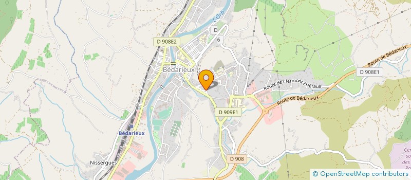 localisation de l'entreprise ACTION AUX CULTURES à BEDARIEUX