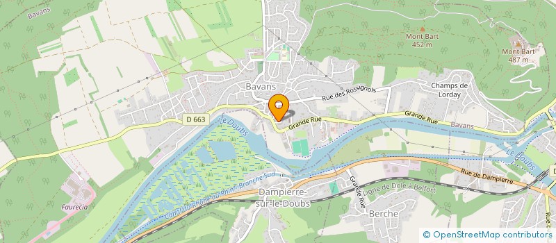 localisation de l'entreprise ACTION AVENIR ENVIRONNEMENT  BAVANS