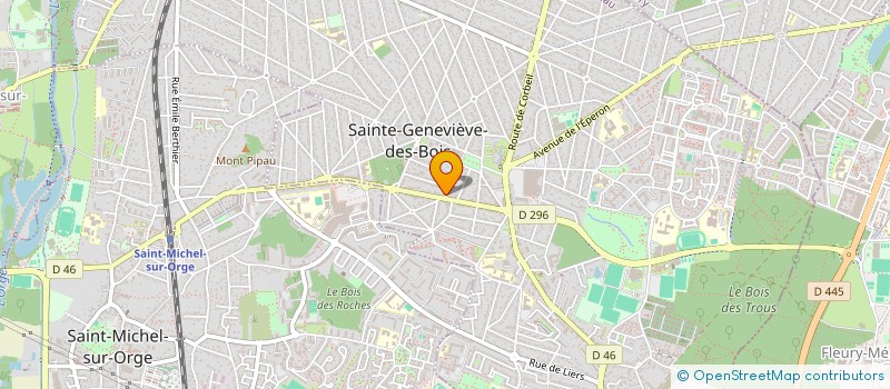 localisation de l'entreprise ACTION AVENIR FORMATION à SAINTE-GENEVIEVE-DES-BOIS